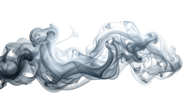 Abstract smoke swirls in grayscale (1)