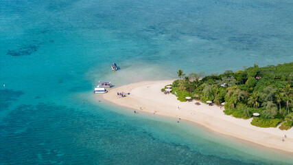 Great Barrier Reef Island boat tropical holiday destination