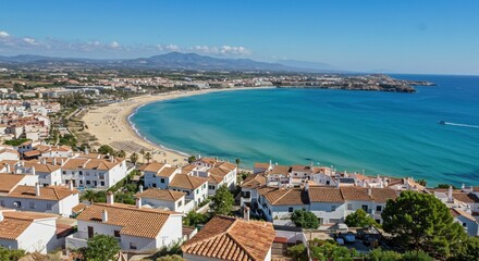 Obraz premium aerial view of the coast