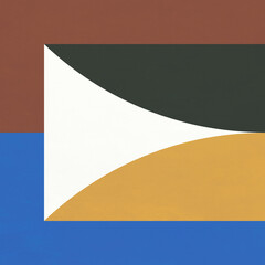 Obraz premium Modern seamless geometric pattern with natural textures: marble, wood, stone, cement, terrazzo. Ideal for interior design, wallpaper, packaging, textiles, tiles, and parquet flooring. 