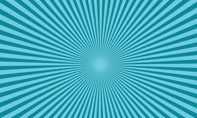 Blue Radial Burst Background | Vibrant Sunburst Pattern