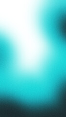 Light cyan illuminated spots on black, grainy color gradient background, noise texture effect, copy space