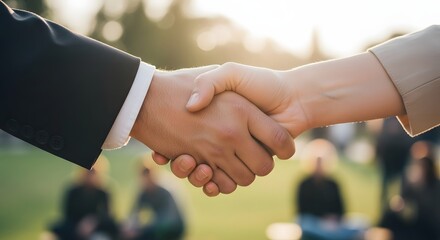 Two hands joined in agreement