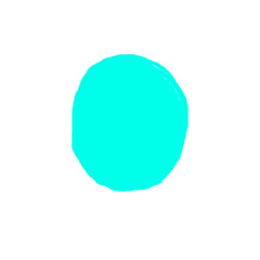 cyan round circle icon pattern on transparent background