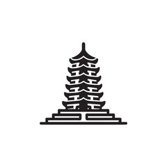 Fototapeta premium China Landmark Logo