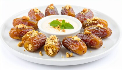 Ramadan Iftar Platter With Stuffed Dates
