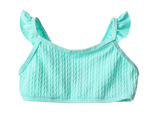 Children's swim top on white background