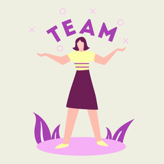 Teamwork and collaboration A graphic representation of unity and success