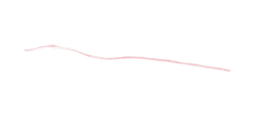 Hand drawn pink pencil lines, circles, stripes and squiggly lines on transparent background.