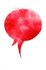 Red watercolor speech bubble (6)