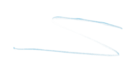 Hand drawn light blue pencil lines, circles, stripes and squiggly lines on a transparent background.