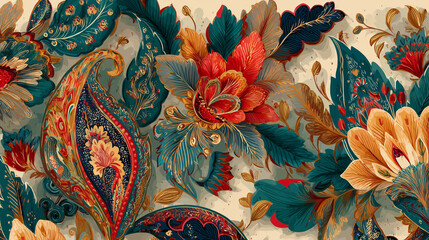 seamless pattern with flowers