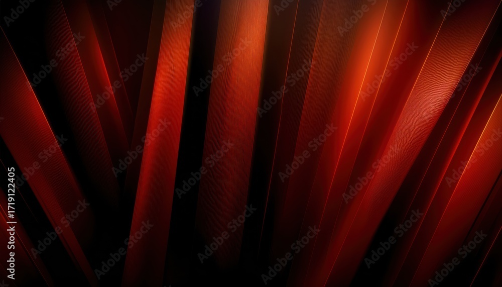 Poster fiery abstract diagonal light streaks in deep red and orange tones, blurred motion for dynamic backg