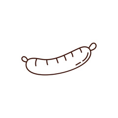 Doodle Illustration of Sausage