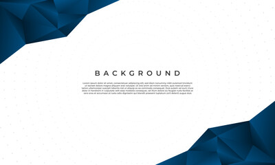 abstract vector background with geometric blue polygon shapes, minimal white space, clean design for business presentation
