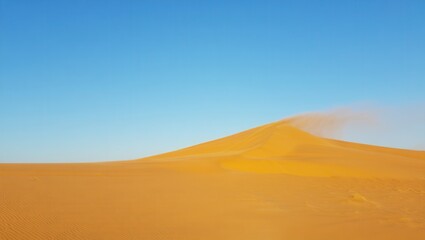 Fototapeta premium Bright Sand Dune in Sunlit Desert