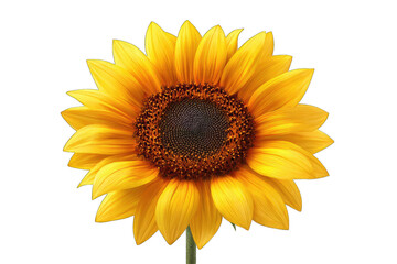 Vibrant yellow sunflower close-up