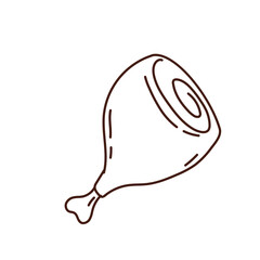 Chicken Drumstick Outline