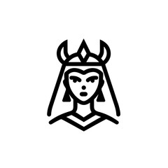 Ancient Egyptian Ruler Pharaoh Icon