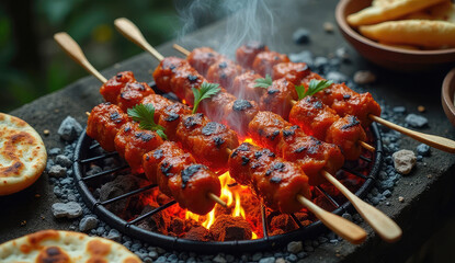 Delicious Grilled Satay with Aromatic Spices