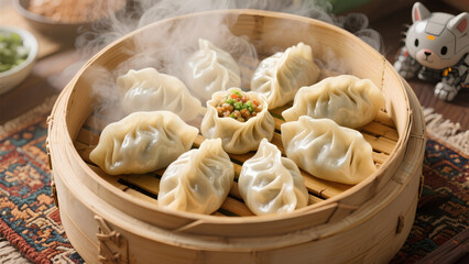chinese steamed dumplings