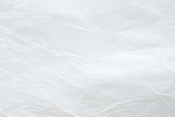 Abstract white crumpled and creased recycle paper texture background
