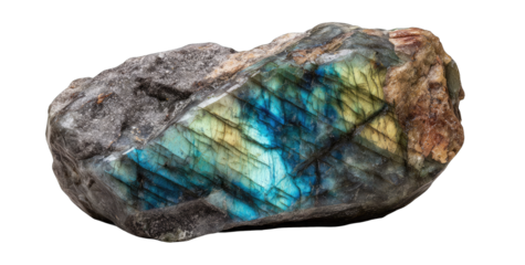 Raw,  iridescent  lapis  in  gray  matrix