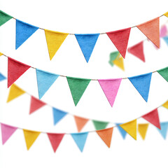 colorful ribbons on white background