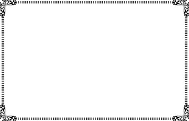 Elegant Golden Decorative Frame with Floral Ornaments. 952