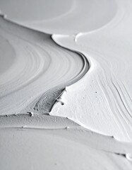 Abstract texture of flowing white paint