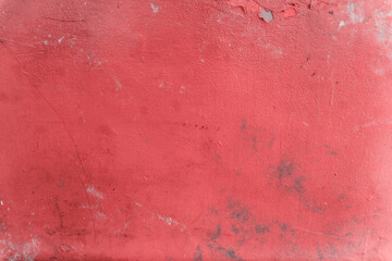 rural wallpaper, peeling old pink concrete wall, dirty torn grunge texture, vintage decoration 