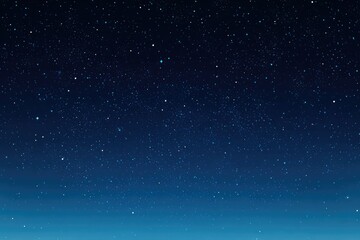 Obraz premium Starry night sky, dark blues fading to light blue horizon