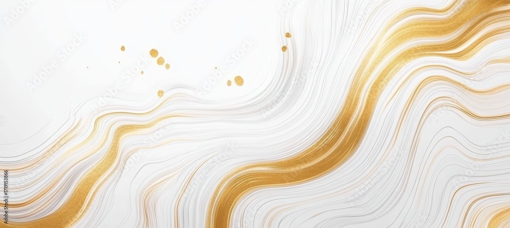 Poster elegant luxury abstract marble background with dynamic golden reflections and stylish line design