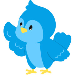 Small Little Blue Bird