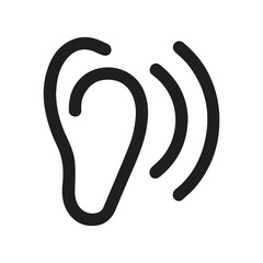 Caring ear logo perfect for clinics, hearing health campaigns and support groups