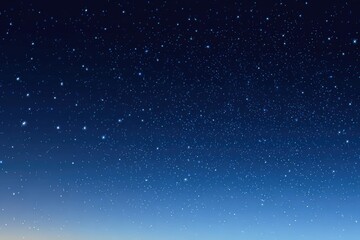 Naklejka premium Night sky, densely populated with stars, fading to light blue at horizon