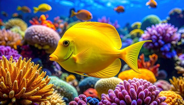 yellow tang fish