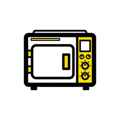Vector art of modern microwave oven icon