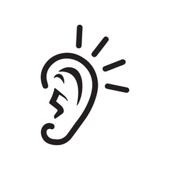 Bright ear logo symbolizing enlightenment and awareness in hearing education