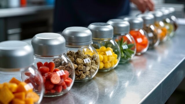 Artistic display scenes of food