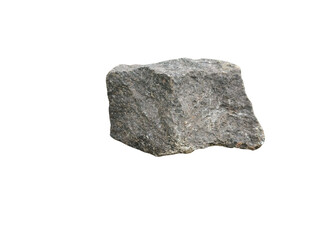 Fototapeta premium Natural Grey Stone Rock Isolated on Transparent Background