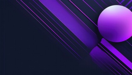 vibrant purple spheres with dynamic abstract lines glowing in a dark futuristic space suitable for digital art, wallpapers, and modern branding