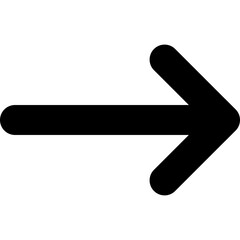 Modern simple arrow, cursor icon