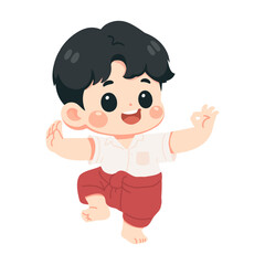 Illustration of Traditional Thai Dancer