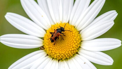 Fototapeta premium Tiny insect on a daisy
