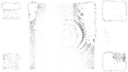 Black and white grunge background with scratched paper illustration. Distressed cardboard texture with vintage wrinkled paper overlay. 