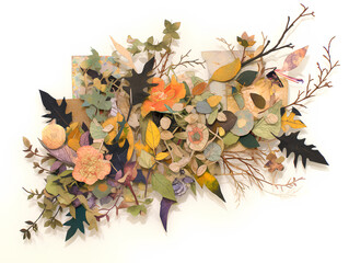 autumn leaves frame