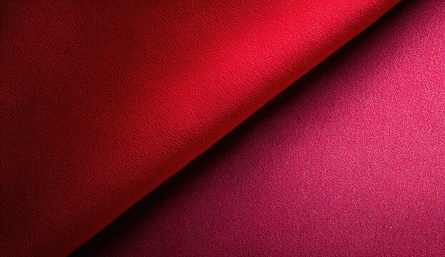 Two shades of red fabric, draped