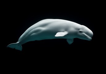 Fototapeta premium Beluga whale underwater