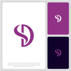 Letter SD Logo Template Design Vector Illustration
